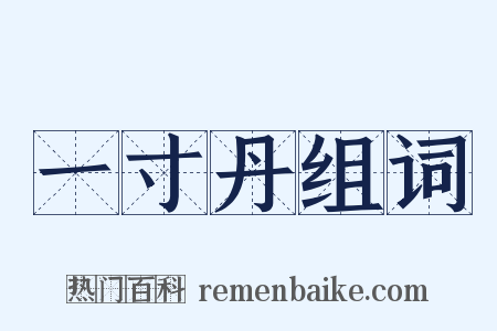 一寸丹组词是什么意思的图片